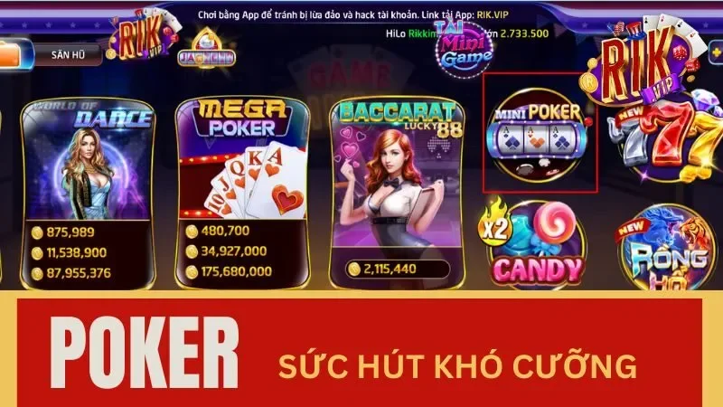 Poker sức hút khó cưỡng làng game cá cược Poker sức hút khó cưỡng làng game cá cược